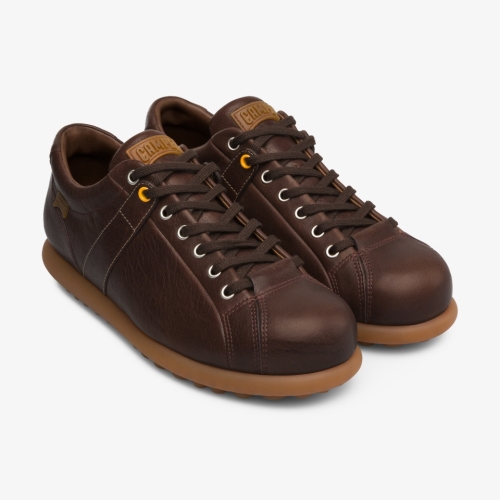 Camper Pelotas Mens Sneakers US-45076 Brown Discount